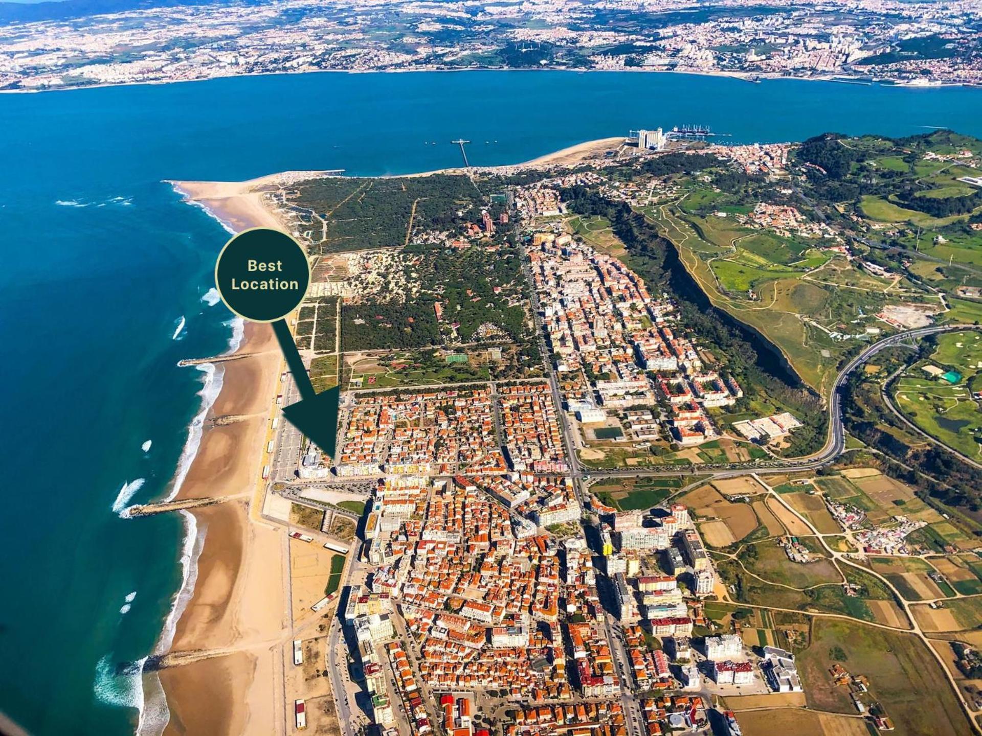 Sea View & Sundown, 150M From The Beach And Surf Spots Costa de Caparica Eksteriør bilde